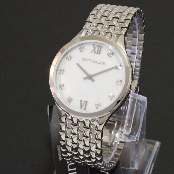 Wittnauer Ladies Cosmopolitan Watch 10 Hand Set Diamonds 34mm - Picture 4 of 13